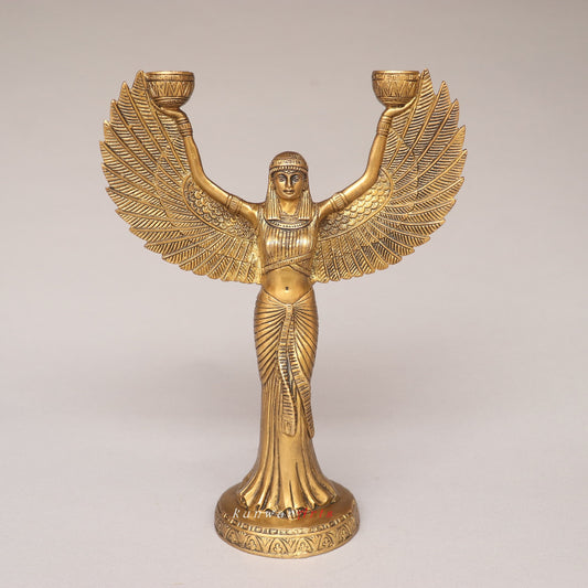 Brass Egyptian Candle Stand