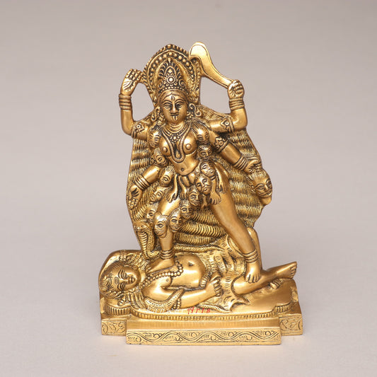 Brass Goddess Kali Idol