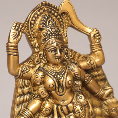 Brass Goddess Kali Idol