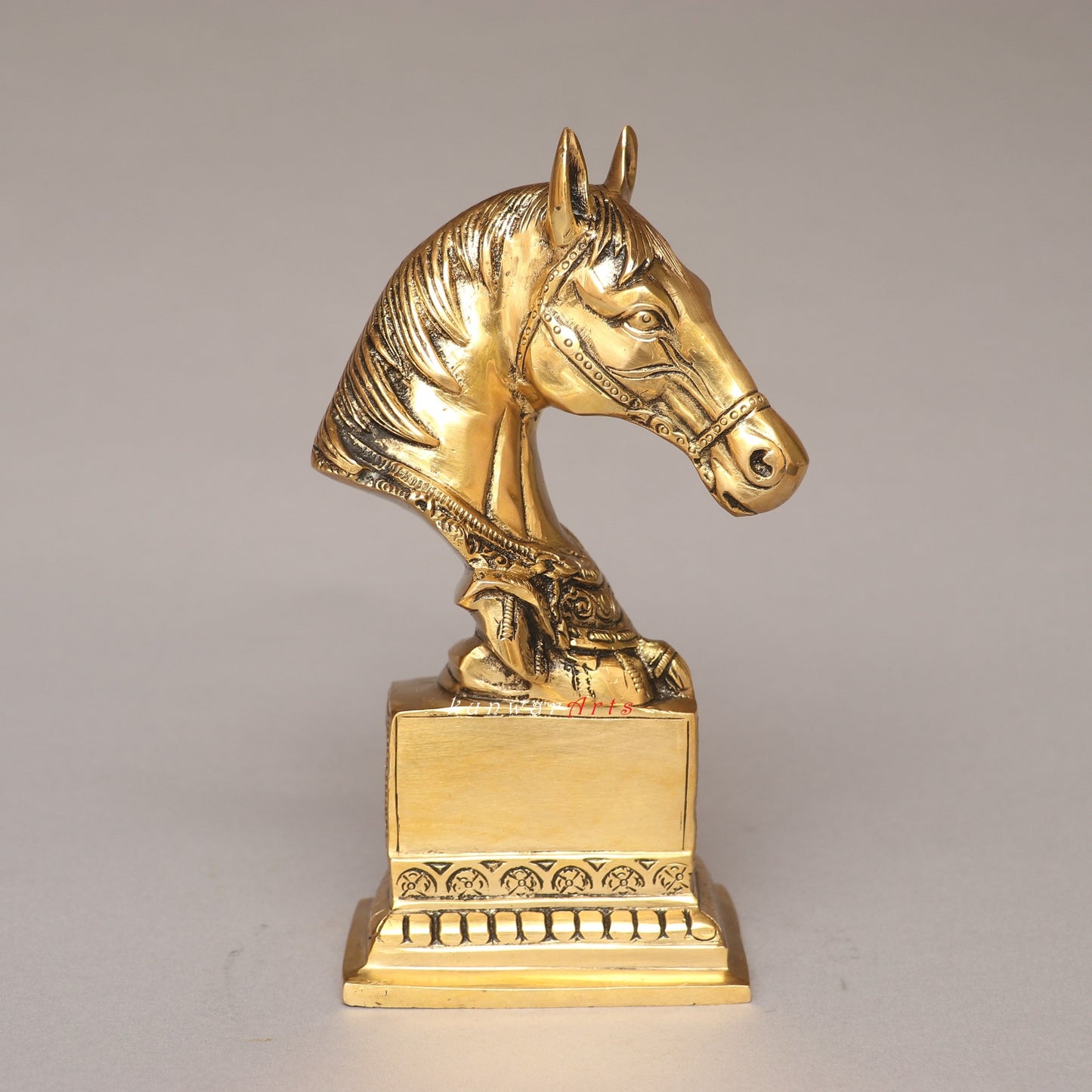 Galloping Through Brass Horse Bust Table Décor