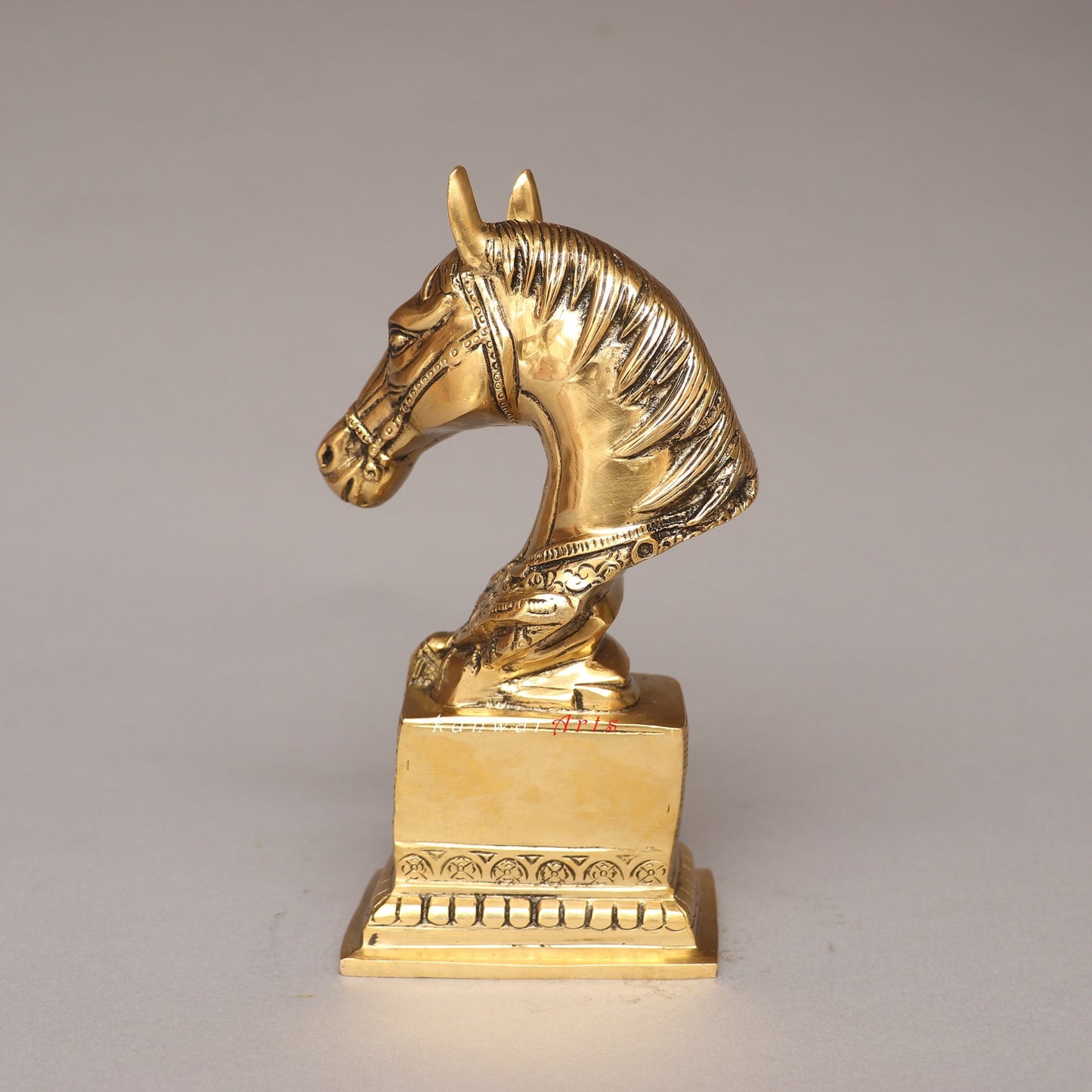 Galloping Through Brass Horse Bust Table Décor