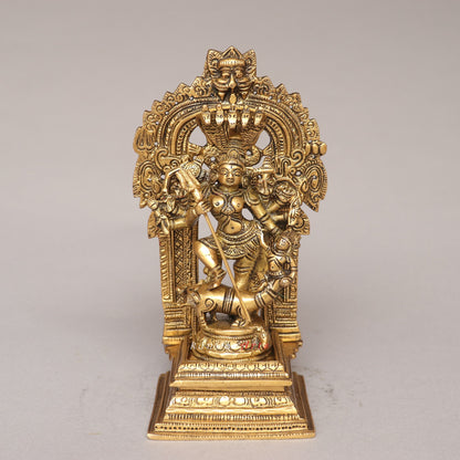 Brass Goddess Durga (Mahisasur Mardini) Idol