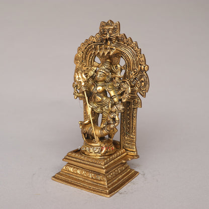 Brass Goddess Durga (Mahisasur Mardini) Idol