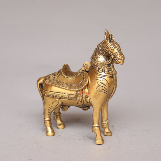 Brass Decorative Horse Cash Box Home Décor