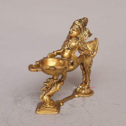 Brass Garuda Oil Lamp Tradition of Lighting