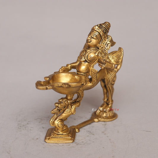 Brass Garuda Oil Lamp Tradition of Lighting