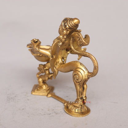 Brass Garuda Oil Lamp Tradition of Lighting