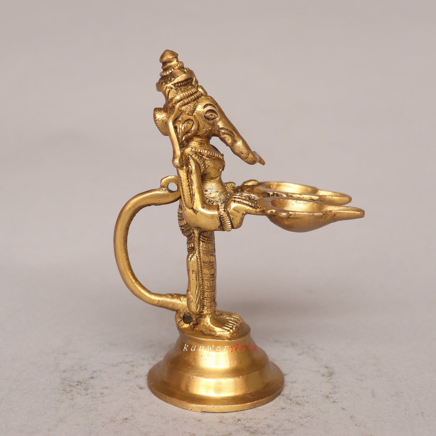 Brass Ganesha Oil Lamp Tradition of Lighting