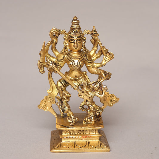 Brass Goddess Durga Idol