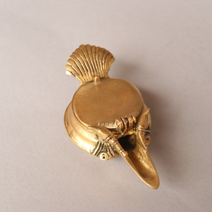 Brass Conch Oil Lamp Decorative Figurine