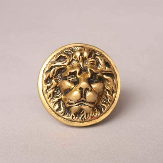 Brass Drowse Lion Door Knobs