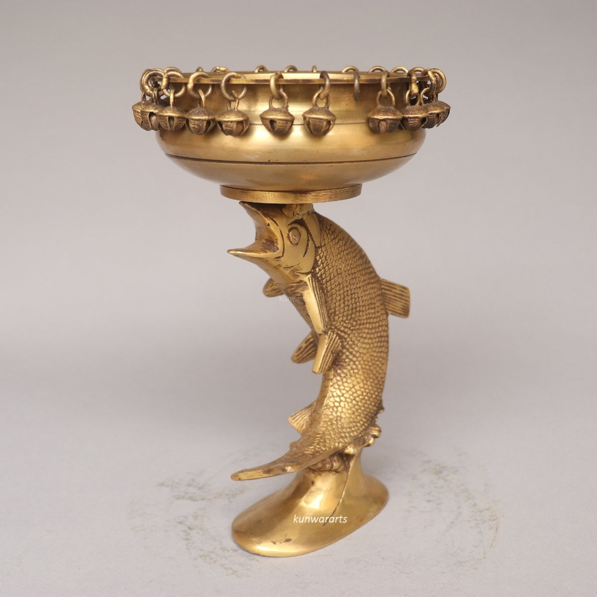 Brass Designer fish Urli