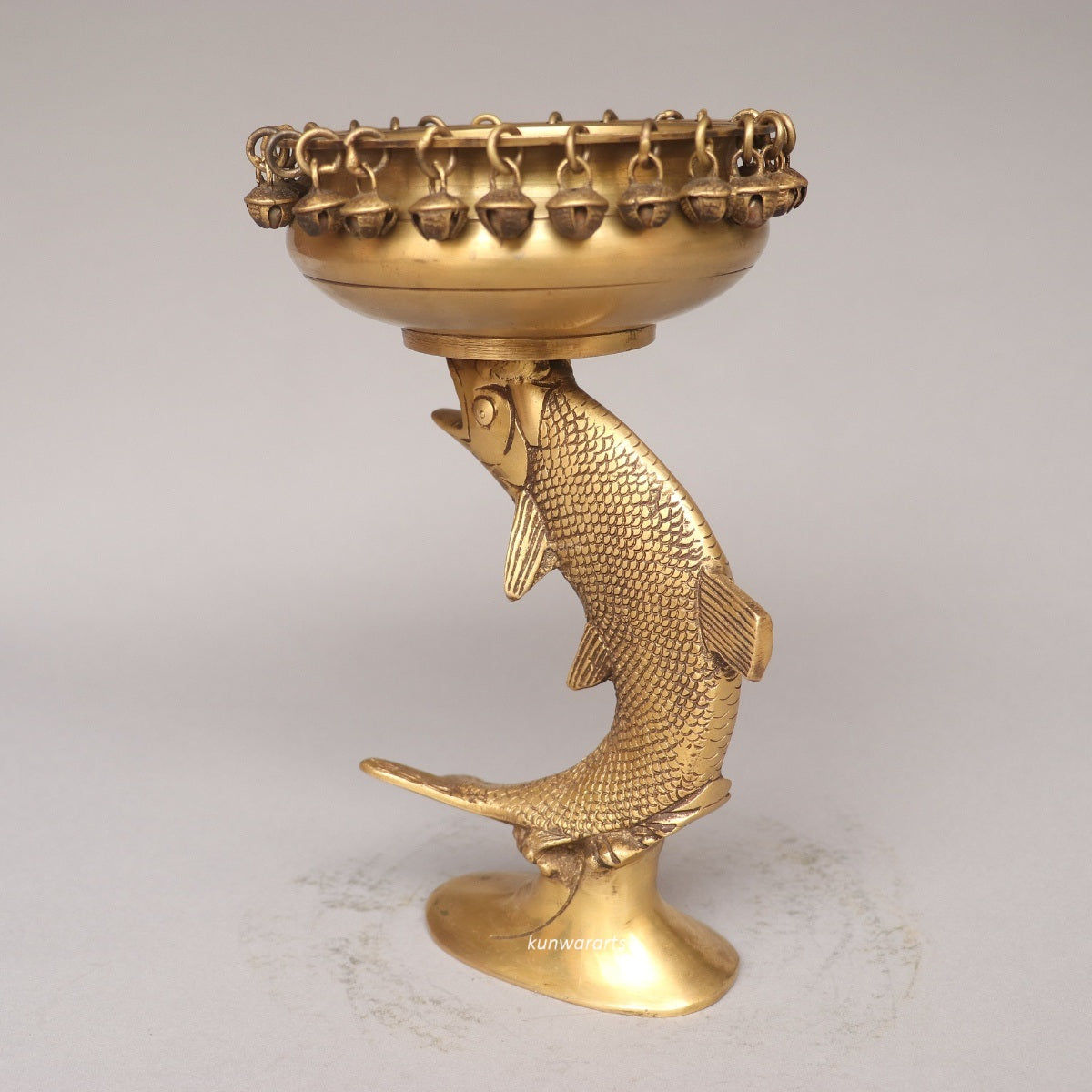 Brass Designer fish Urli