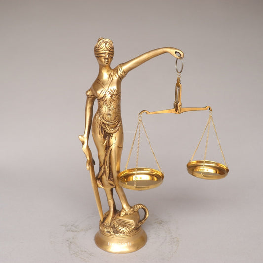 Brass Lady Justice