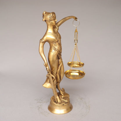Brass Lady Justice
