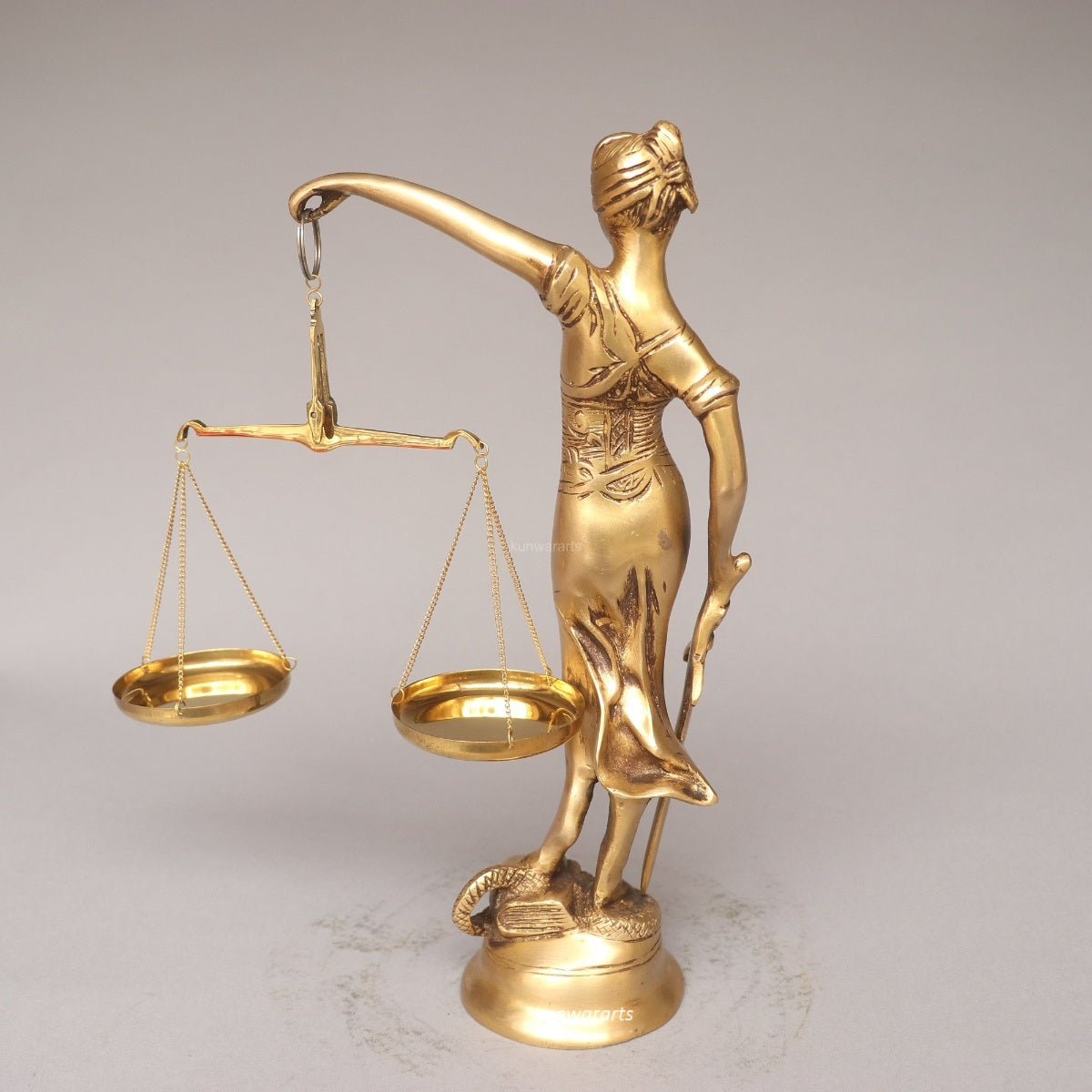 Brass Lady Justice