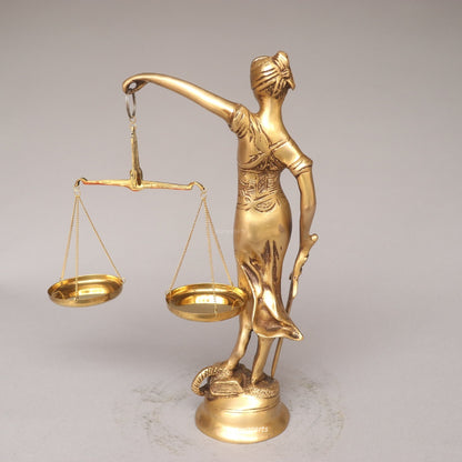 Brass Lady Justice