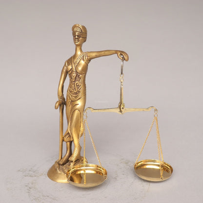 Brass Lady Justice