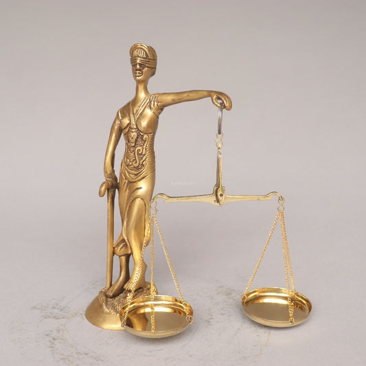 Brass Lady Justice
