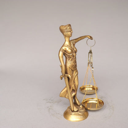 Brass Lady Justice