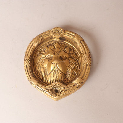 Lion Head Brass Door Knocker