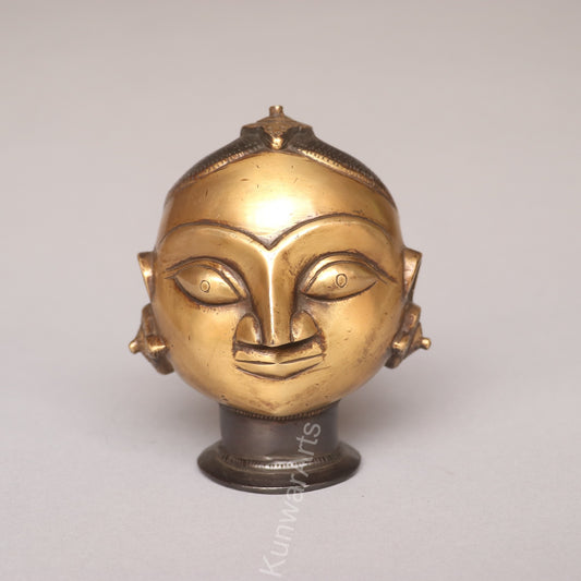 Brass Gauri Mukhlingam Head