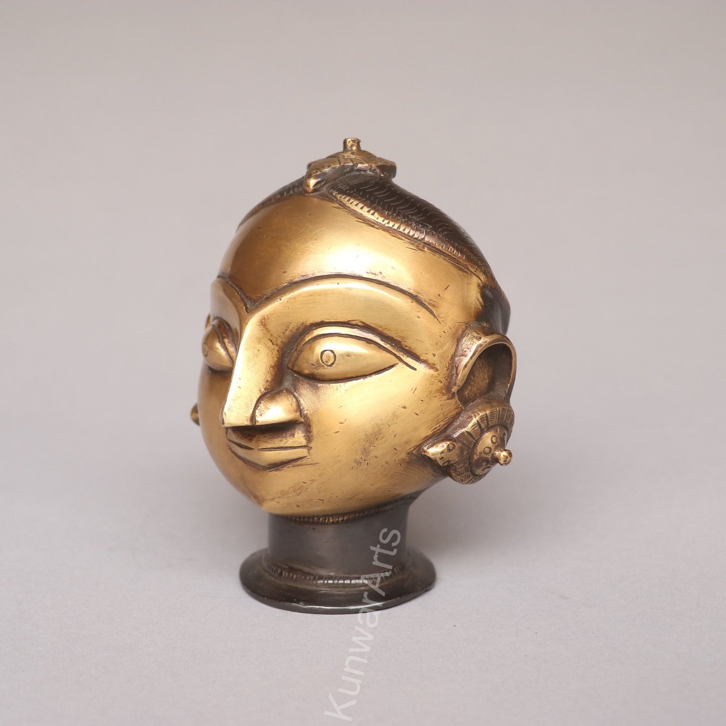 Brass Gauri Mukhlingam Head