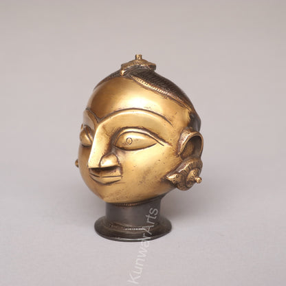 Brass Gauri Mukhlingam Head