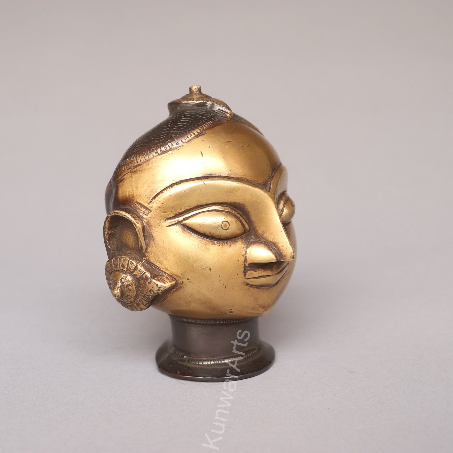 Brass Gauri Mukhlingam Head