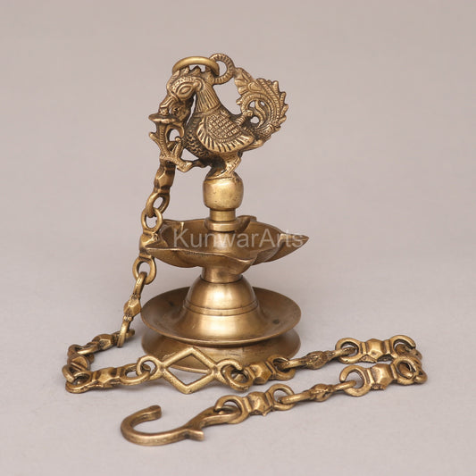 Peacock Oil Lamp