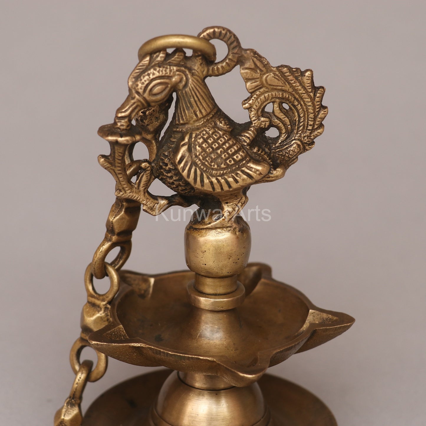 Peacock Oil Lamp