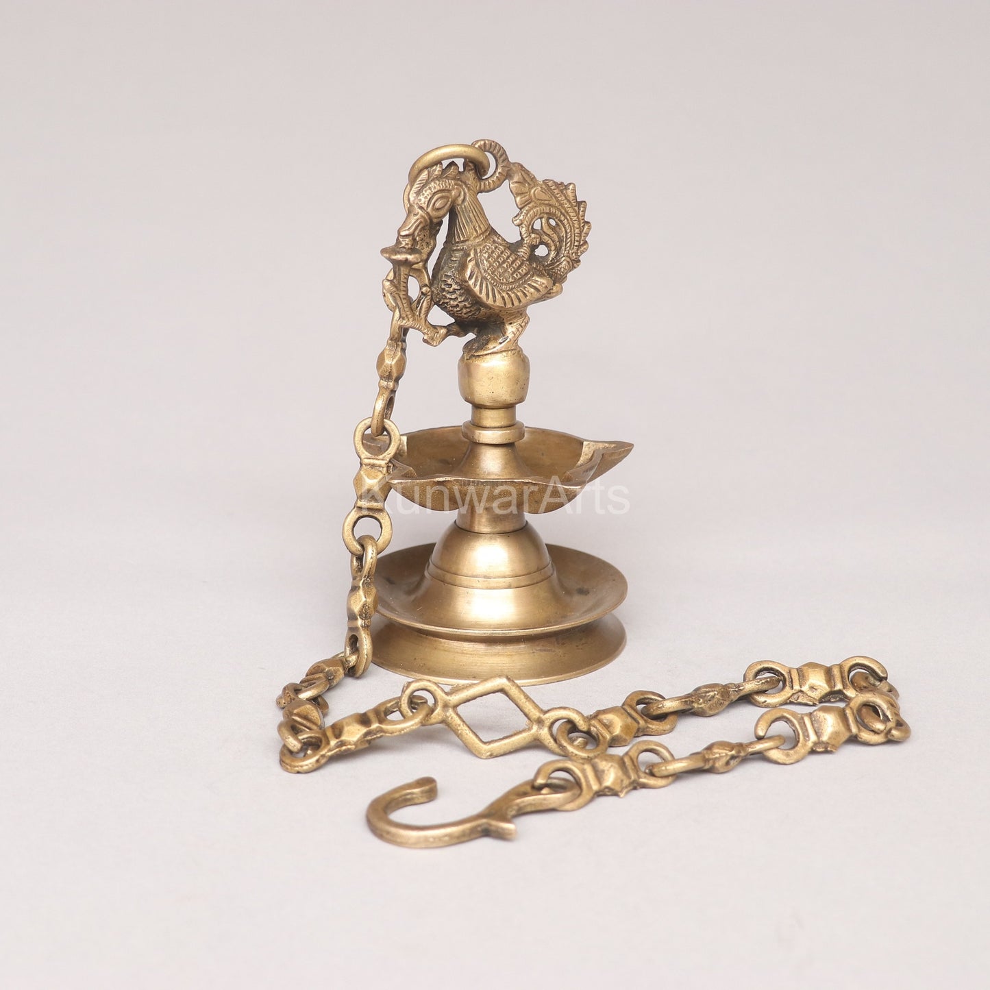 Peacock Oil Lamp