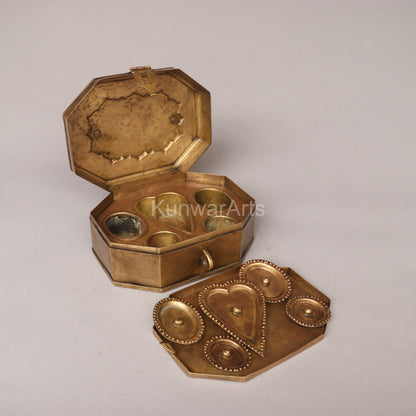 Brass Kumkum Box