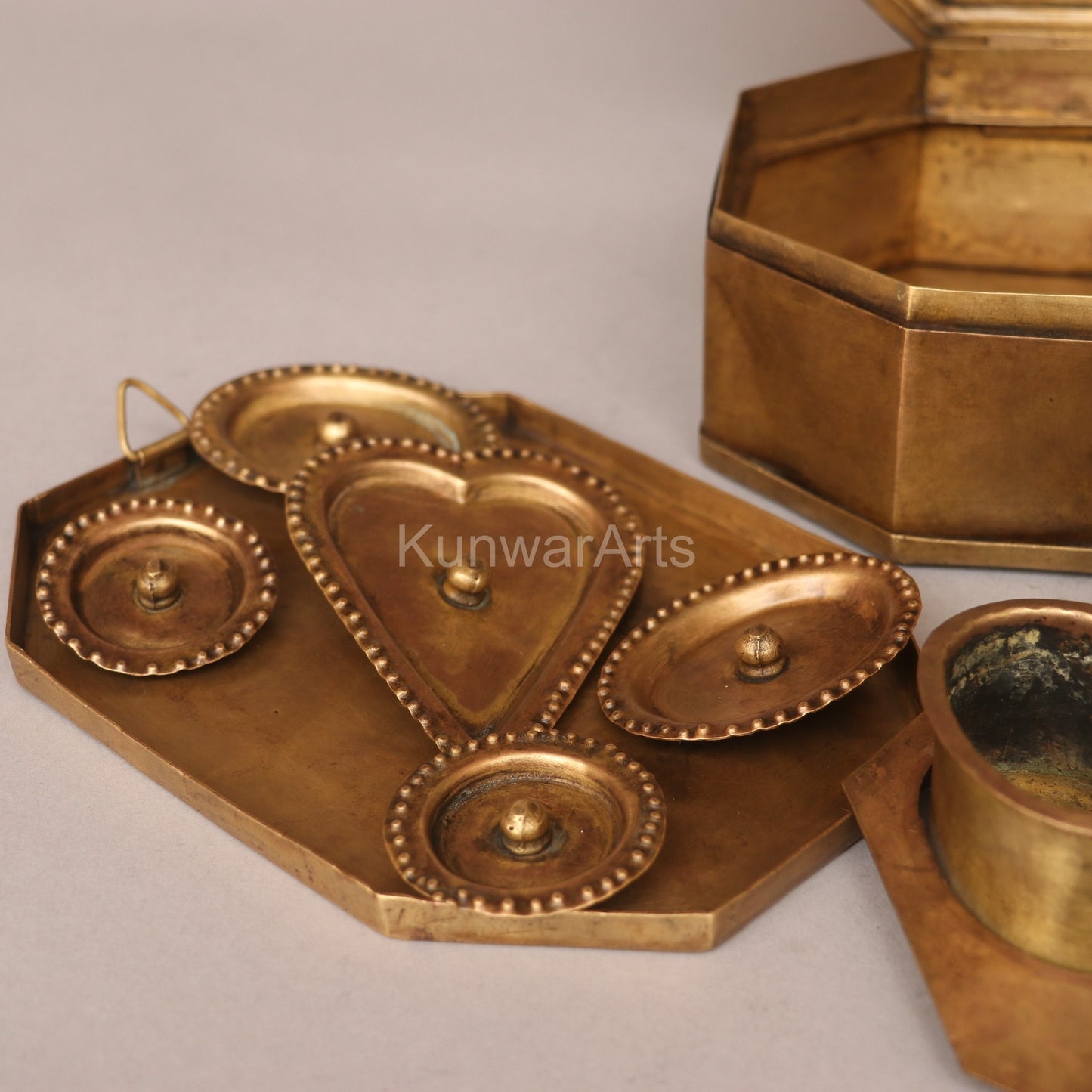 Brass Kumkum Box