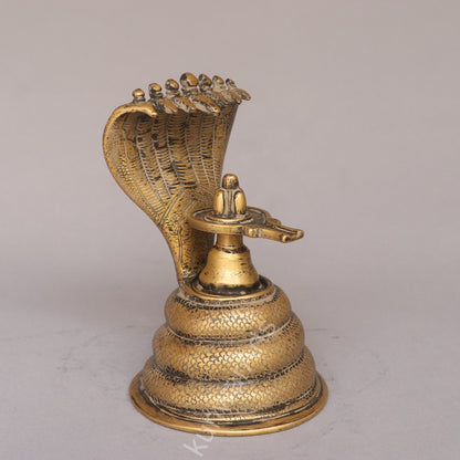 Lord Shiva Lingam Brass Décor Figurine