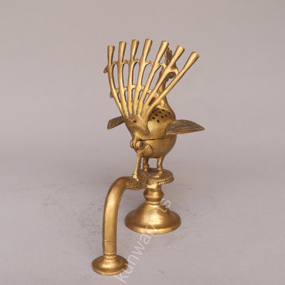 Peacock Incense Burner | Brass Agarbatti Stand