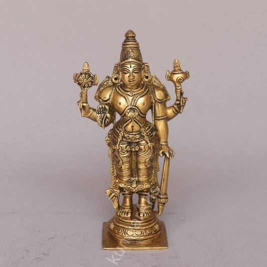 Brass Lord Vishnu Idol