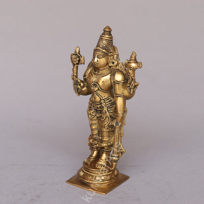 Brass Lord Vishnu Idol