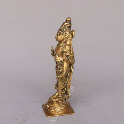 Brass Lord Vishnu Idol