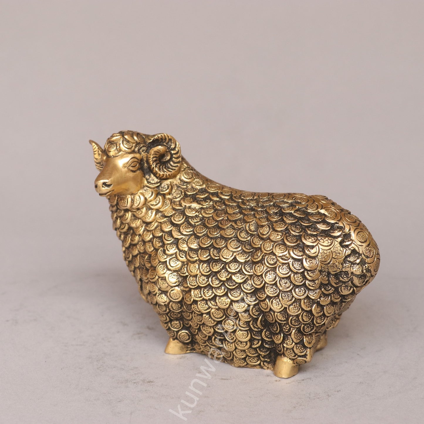 Brass Sheep Figurine