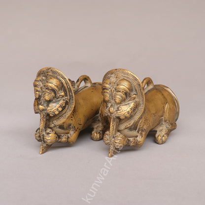 Brass Vintage Finish Palanquin Poles Set
