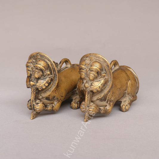 Brass Vintage Finish Palanquin Poles Set