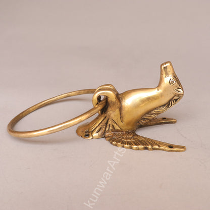 Handcrafted Brass Towel Hanger