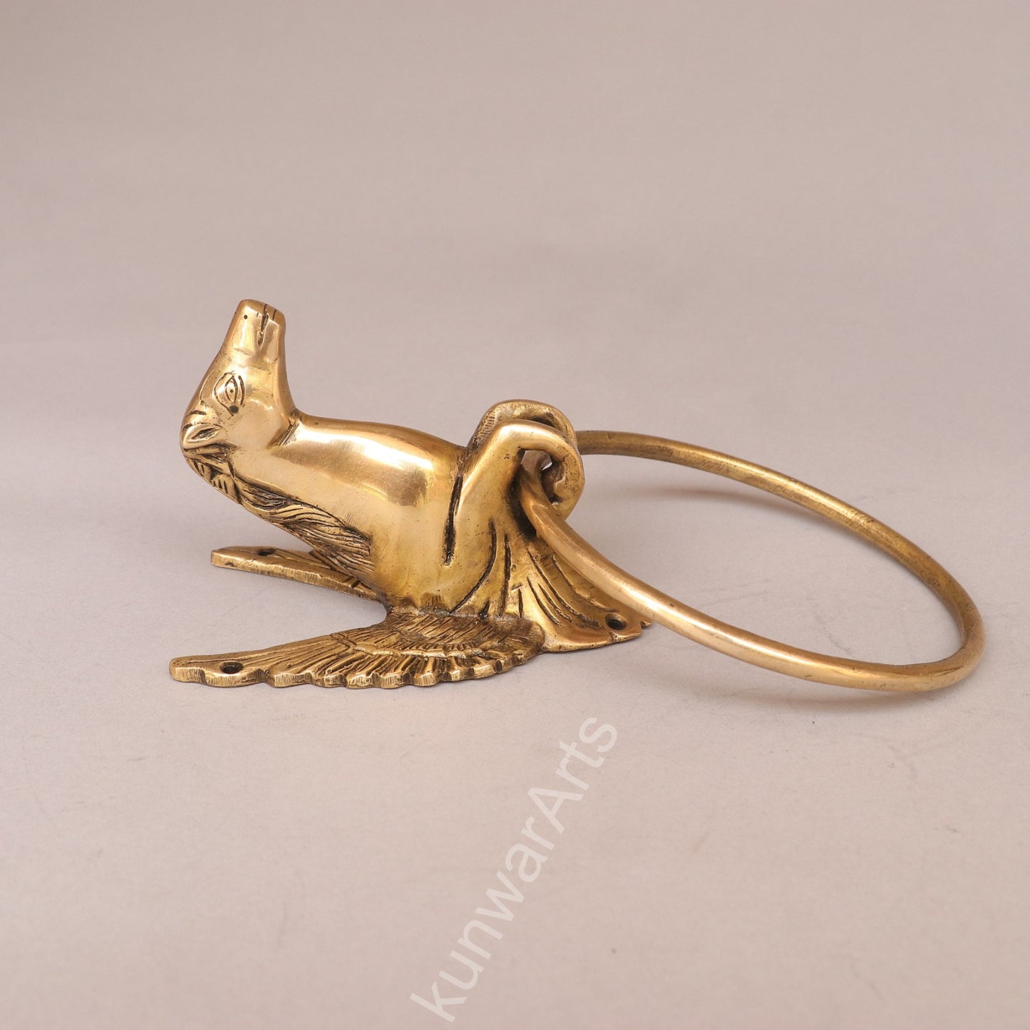 Handcrafted Brass Towel Hanger