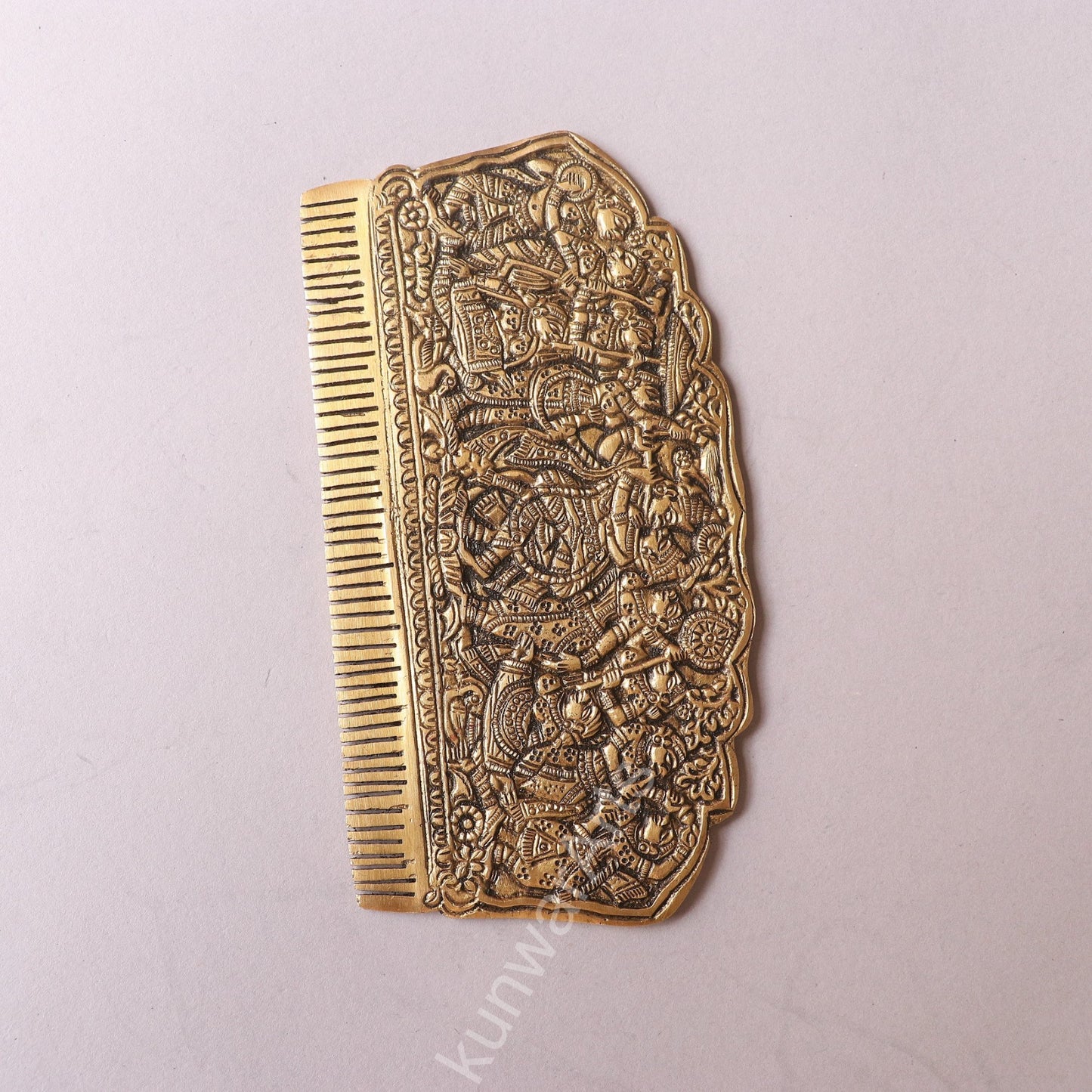 Handcrafted Brass Hair Comb