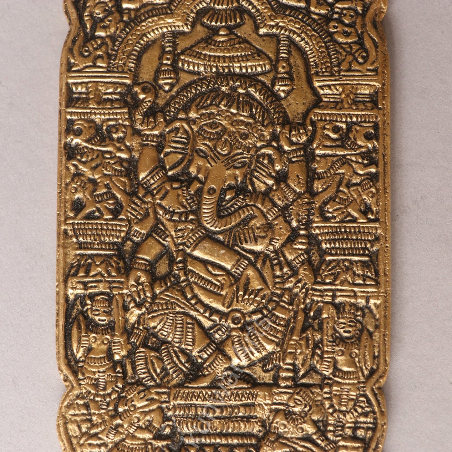 Handcrafted Brass Hair Comb Engraved Design