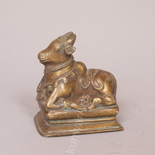 Brass Shiva and Nandi Idol