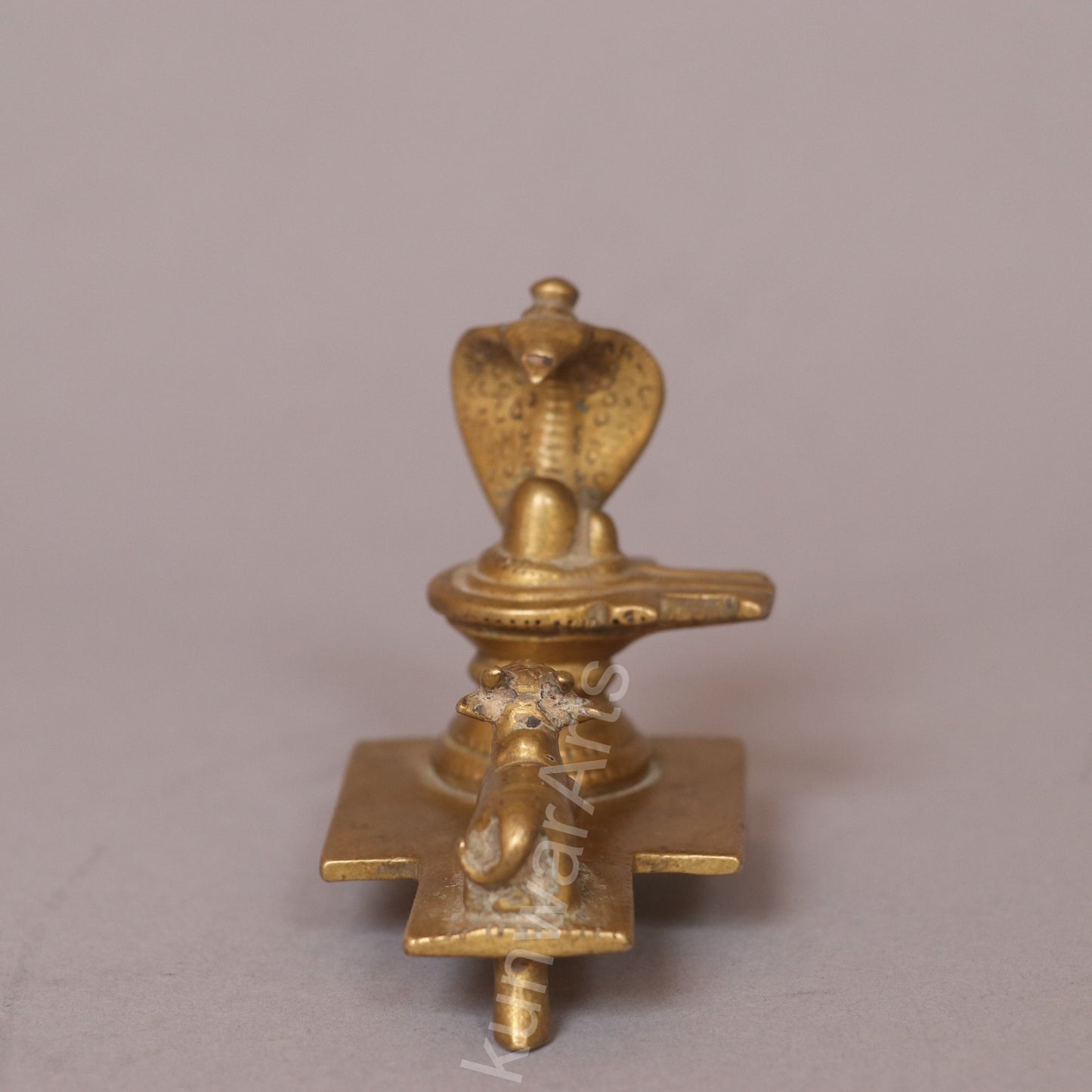 Brass Shiva Lingam and Nandi Idol