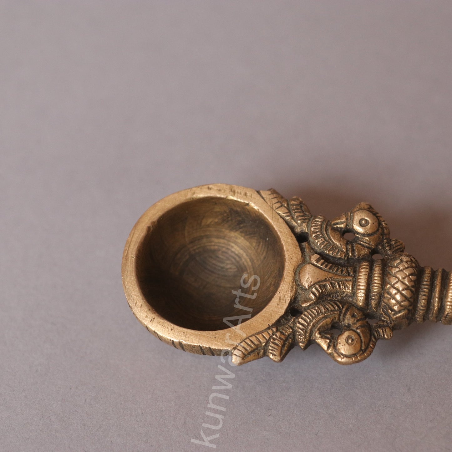 Brass Pooja Spoon (Panchpatra Achmani / Aarti Spoon)