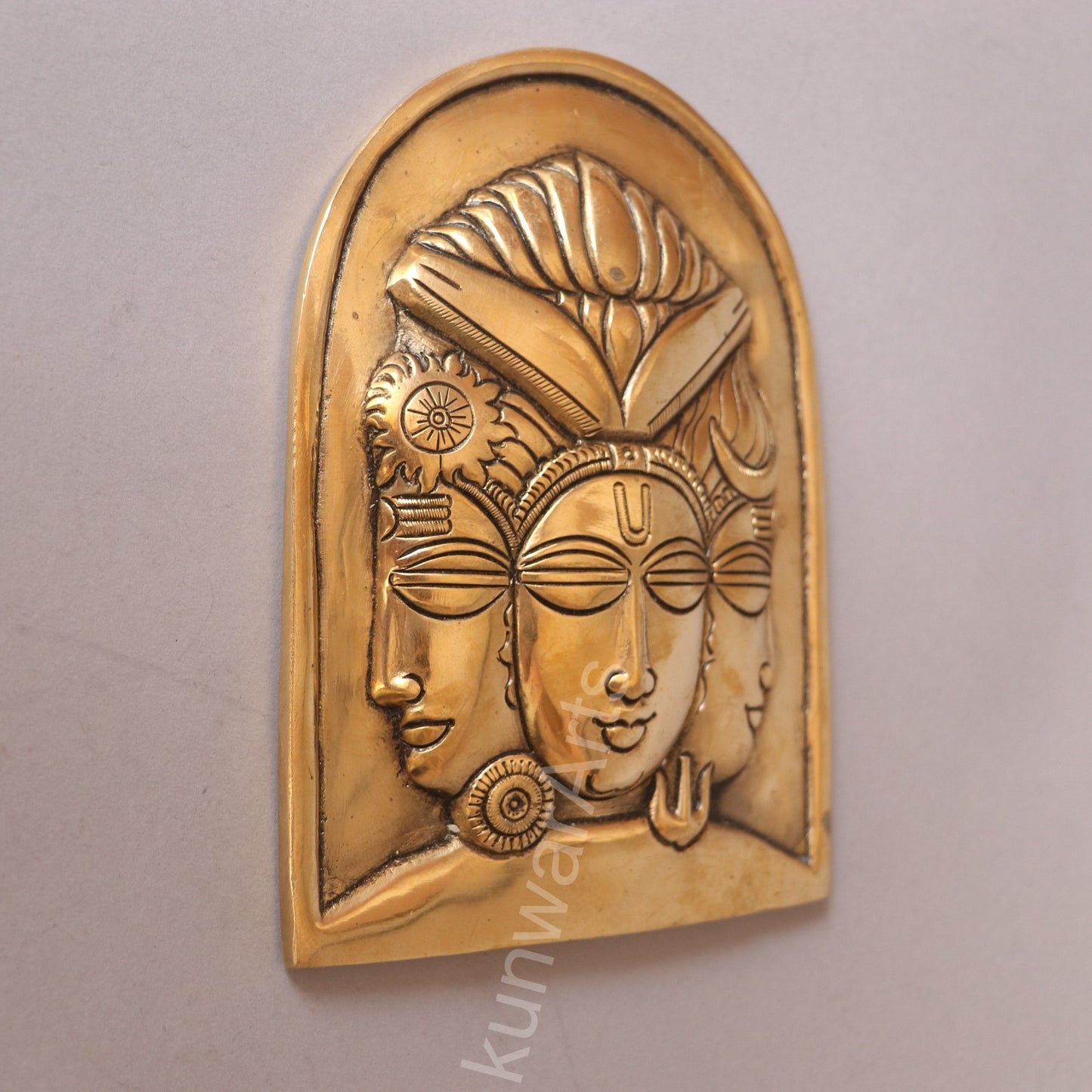 Brass Buddha Décor Wall Hanging